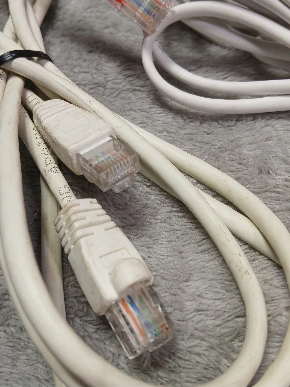 Lot Of 17 Ethernet LAN Patch Cables & DSL RJ11 Phone Cords Various Lengths Mix